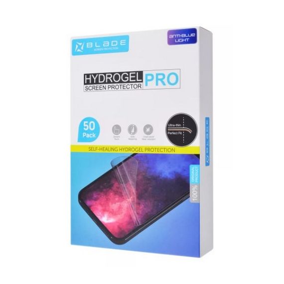 Захисна плівка BLADE Hydrogel Screen Protection PRO (Edge Display) (anti-blue) Transparent гідрогелева