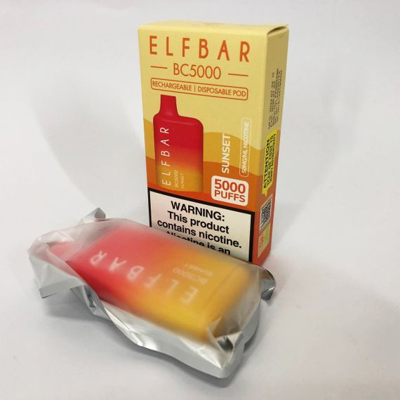 Elf Bar BC5000 смак Манго Персик (Sunset) | Зображення 2