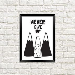 Постер у рамці Never give up A4 (MT4_18M028)
