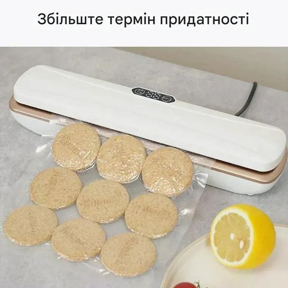 Вакууматор для продуктов TV-SH-08/016 • Бытовой вакуумный упаковщик для кухни с вакуумированием и запайкой пакетов | Зображення 2