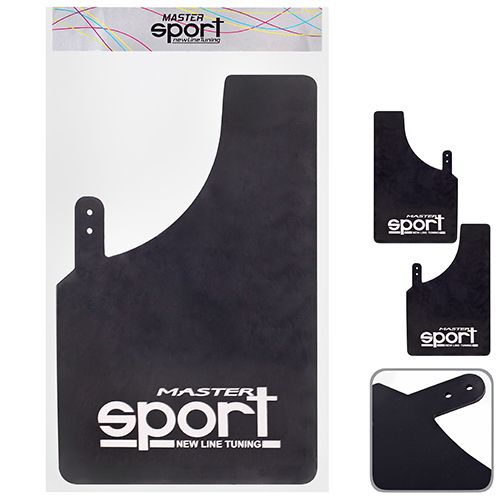 Бризковики "Sport Master" XL 230*375 MASTER SPORT універсальні гумові (2 шт.) (10703) | Зображення 4