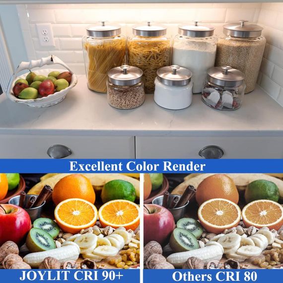 Світлодіодна стрічка JOYLIT 4мм, 24V, 5м, 5500 Лм, CRI 90+, 1750 LED, 3000K, LED лента для меблів, полиць | Зображення 2