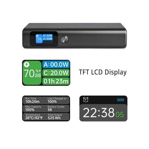 Повербанк 20000mAh VIDEX VPB-323 130W PD100W +Display | Зображення 7