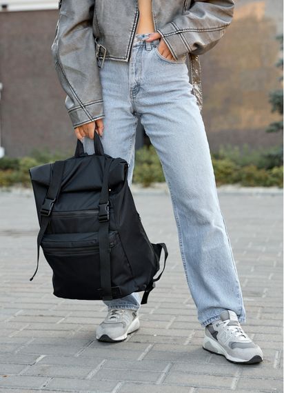 Жіночий рюкзак Sambag RollTop чорний 41 х 30 х 16 см (24238065) | Зображення 3