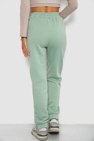Спортивные штаны женские на флисе, цвет светло-мятный, 238R57020 | Зображення 3