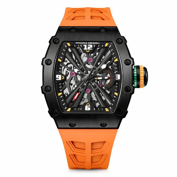Чоловічий годинник Pagani Design PD-1738 Black-Orange