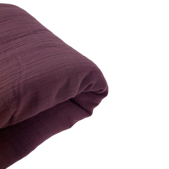 Простирадло SoundSleep Muslin Burgundy муслін 180х220 см бургунді (2251736708014) | Зображення 2