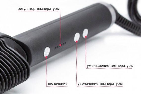 Розчіска – випрямляч Hair Straightener 909B для випрямлення волосся ∙ Праска щітка з турмаліновим покриттям ∙ 6 температурних | Зображення 5
