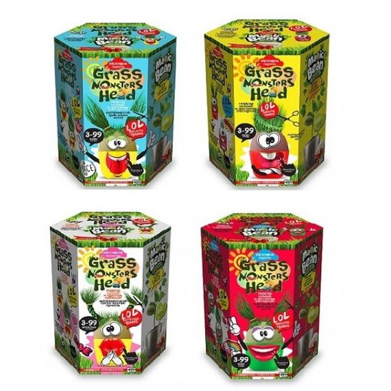 Набор креативного творчества Danko toys Grass monsters head GMH-01-01U-02U-03U-08U