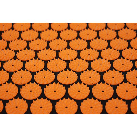 Килимок акупунктурний з валиком Cornix Classic Mat Аплікатор Кузнєцова XR-0111 Black/Orange | Зображення 1