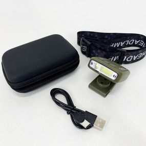 Яскравий світлодіодний потужний ліхтар, Налобний ліхтарик з регульованим ремінцем PB-75