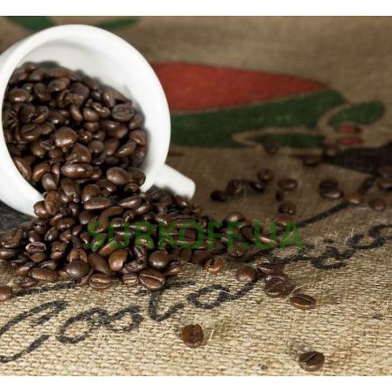 Кава в зернах Віденська кава Арабіка Марагоджип Гватемала, 500г з шоколадним присмаком, Відтінок диму в ароматі | Зображення 1