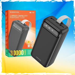 PowerBank 30000mAh BOROFONE BJ14B. Павербанк, повербанк 30000. З Led-лампою