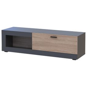 Тумба под телевизор Doros Дана 140х41,6х40 см Графит/Дуб сонома (DRS-011346)