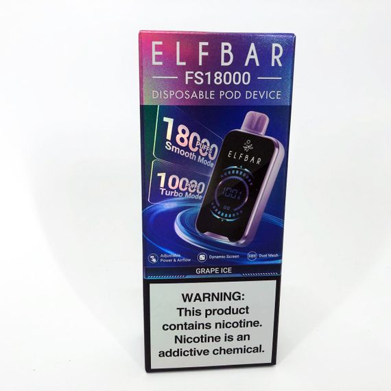 ELF BAR FS18000 смак Виноград (Grape Ice) | Зображення 4