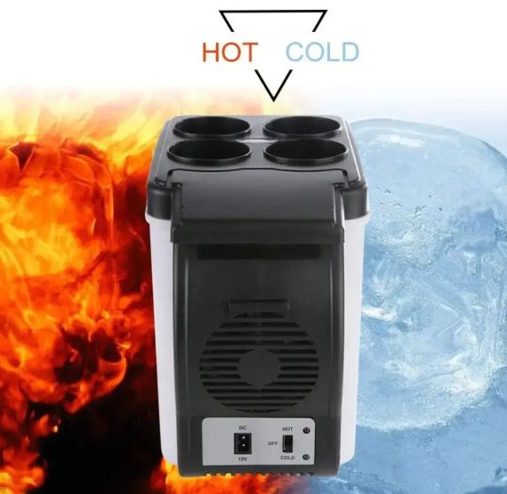 Автомобильный мини-холодильник Cooling and Warming Refrigerator 6L, Холодильник для машины | Зображення 4