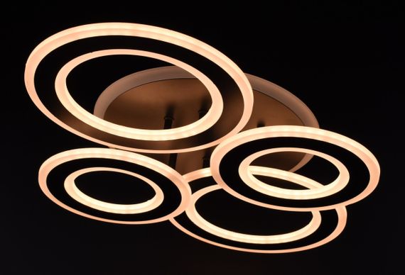 Люстра світлодіодна стельова LED світильник для квартири на стелю лед 26334 Чорний 11х45х58 см. | Зображення 2