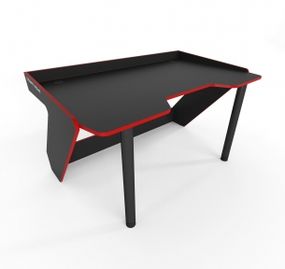 Стол компьютерный Comfy-Home Kronika черныйкрасный