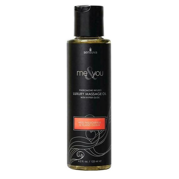 Масажна олія Sensuva Me&You Wild Passion Fruit & Island Guava (125 мл) з феромонами Sex Aura