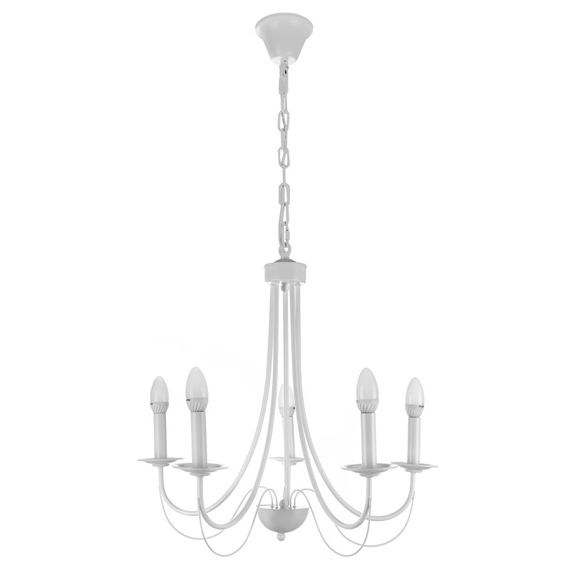 Люстра подвесная свеча E14 40W WH (BKL-590S/5) | Зображення 4