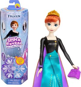 Лялька Анна з аксесуарами Крути та прояви Крижане серце Anna Disney Frozen Spin & Reveal