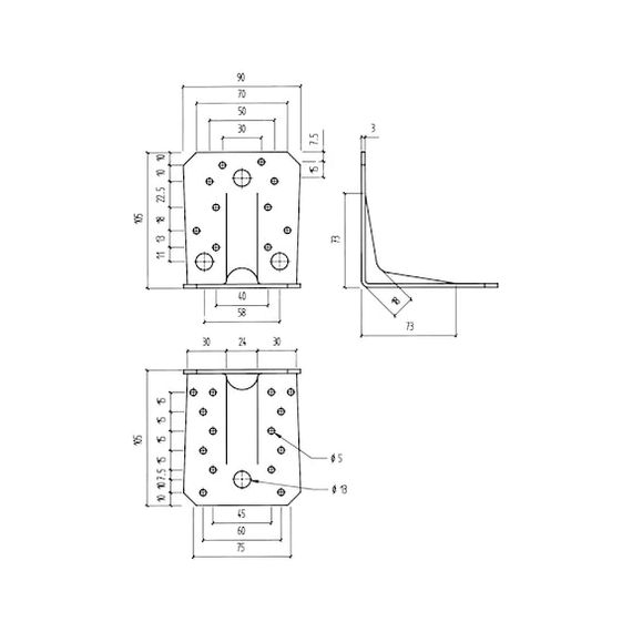 Кутник посилений, тип А | Зображення 1