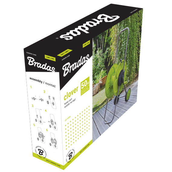 Візок для шланга Bradas CLOVER LIME LINE 1/2" 50 м LE-9104 | Зображення 1