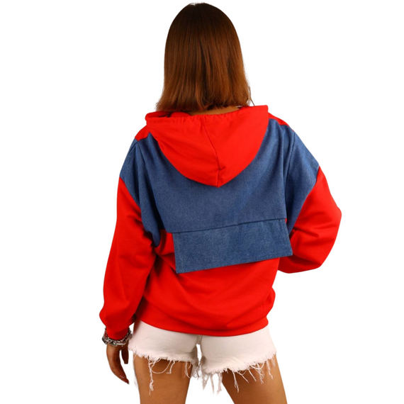 Худі жіноче з капюшоном з кишенями S,M,L,XL | Зображення 2