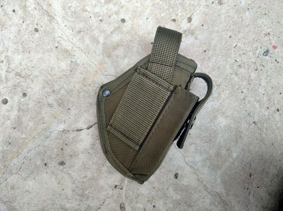 Кобура для пістолета Макарова ПМ поясна із чохлом під магазин Лівостороня oxford Оліва хакі 0011608 ms | Зображення 1