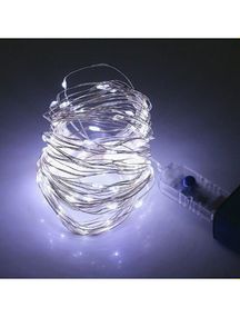 Світлодіодна гірлянда нитка на 200 Led "Краплі роси" 20 м з USB підключенням та пультом ДУ Білий
