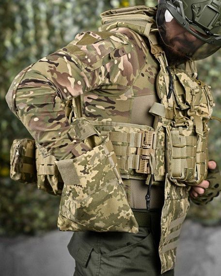 Качественная плитоноска мультикам Single sword STATIX пиксель ТР6298 | Зображення 7