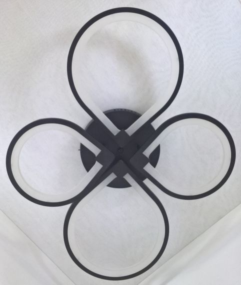 Люстра світлодіодна стельова LED світильник для квартири на стелю лед 25149 Чорний 13х57х73 см. | Зображення 3