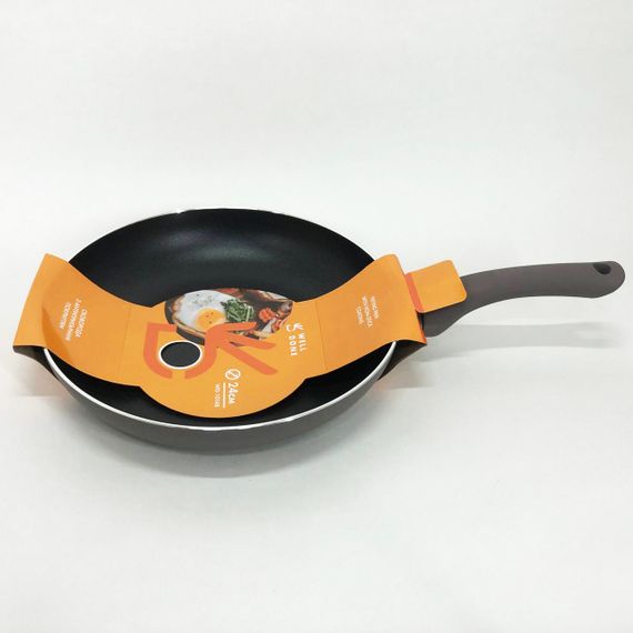 Сковорода алюмінієва 24 см WELL DONE WD-1014B індукція, сковорода з індукційним дном, якісна | Зображення 3