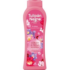 Парфюмированный гель для душа Tulipan Negro Shower Gel - Cerezo & Fresia (650 мл)