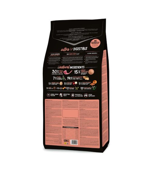 Сухий корм для собак середніх порід з ягнятком Ownat Ultra Dog Medium Lamb, 12 кг | Зображення 1