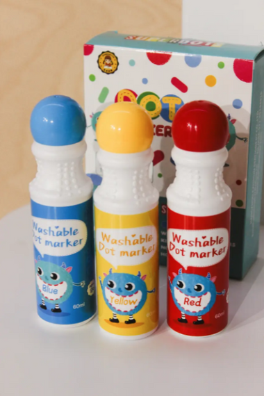 Дитячі крапкові маркери 35506, 3 кольори по 60 мл | Зображення 1