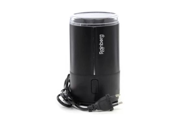 Кавомолка електрична роторна 300W Rainberg RB-302 Чорний | Зображення 1