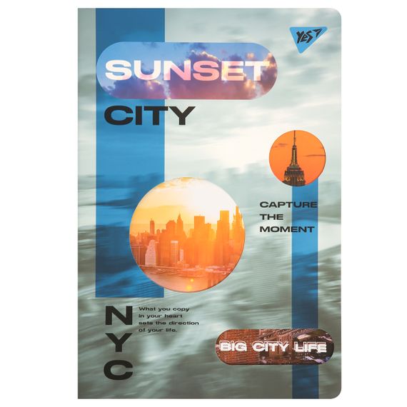 Зошит у клітинку А4 YES Sunset city 682019 60 аркушів