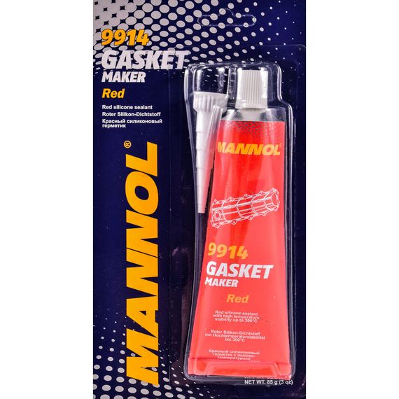 Высокотемпературный силиконовый герметик Mannol 9914 Silicone-Gasket 85 г Красный