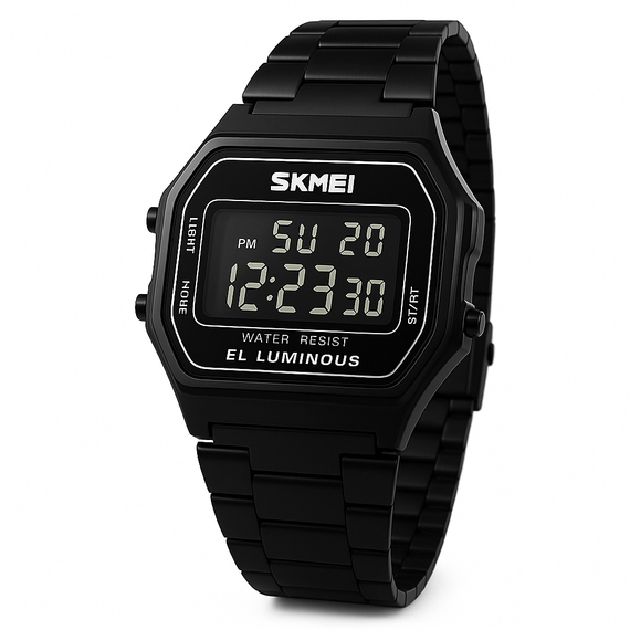 Часы old school SKMEI 1647BK, Наручные часы в ретро стиле для мужчин с водозащитой EP-77