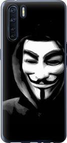 Чехол на Oppo A91 Анонимус "832u-1884-17620"