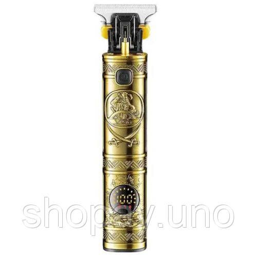 Машинка для стрижки волосся і бороди VGR V-097, Машинка для підстригання Окантувальна машинка. Колір: золотий | Зображення 8