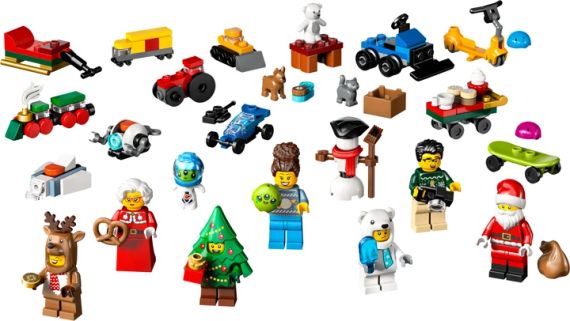 Новорічний адвент календар 2025 ЛЕГО Місто Оригінал LEGO City Advent Calendar 2025 | Зображення 1