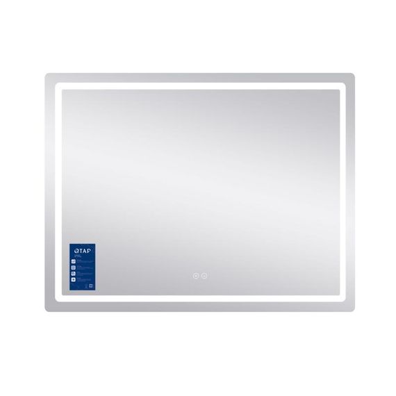 Дзеркало Qtap Mideya MI1) 1200х800 з LED-підсвічуванням Touch, з антизапотіванням, димером, рег. яскравості QT2078F12080 | Зображення 3