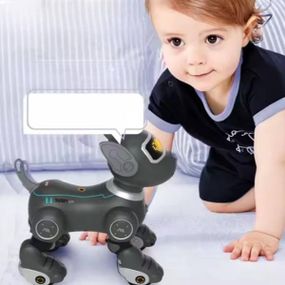 Собака на радіокеруванні акумуляторна інтерактивна BG 1536 R Сіра