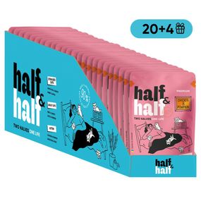 НАБІР Корм вологий Half&Half для кошенят з куркою та гарбузом в соусі 20+4 шт х 85г.