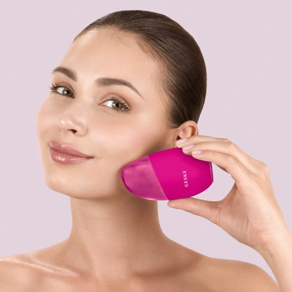 Масажер для обличчя GESKE Cool&Warm Eye and Face Massager 7в1 magenta | Зображення 3