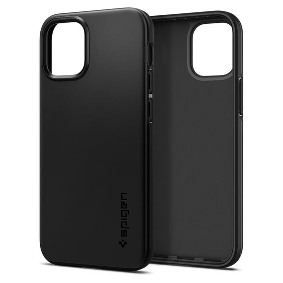 Чехол Spigen для Apple iPhone 12 mini Thin Fit, Black (ACS01739) | Зображення 3