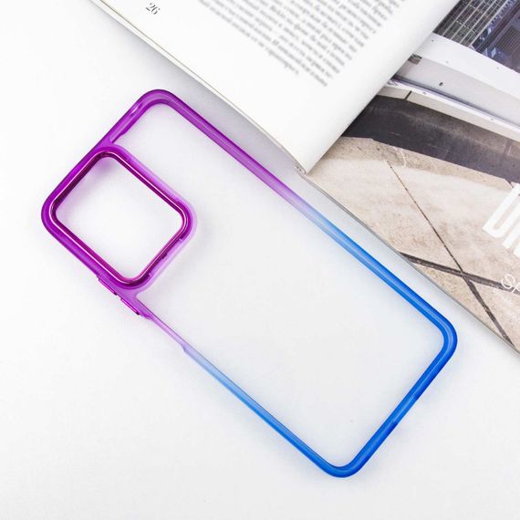 Чохол TPU+PC Fresh sip series для Xiaomi Redmi Note 12 4G Синій / Фіолетовий | Зображення 1