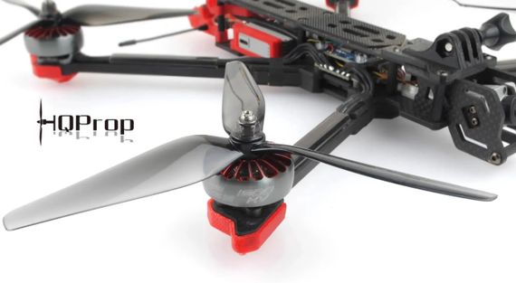 Пропелери HQProp 7035 3 лопаті для FPV квадрокоптера, комплект 2 пари CW/CCW (DP7X3.5X3GR-PC) - Light Grey | Зображення 1